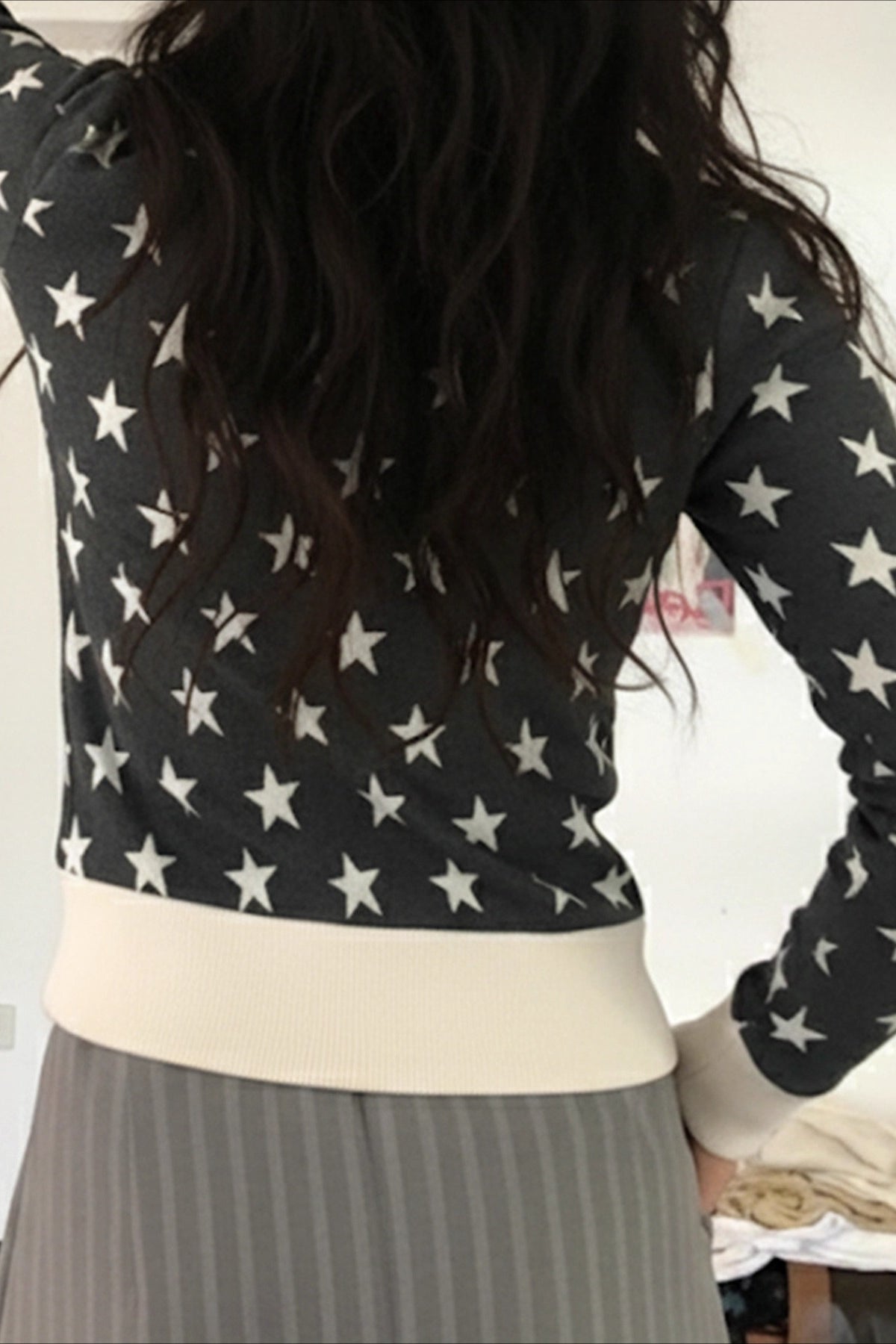Star Jacquard Zip Hoodie