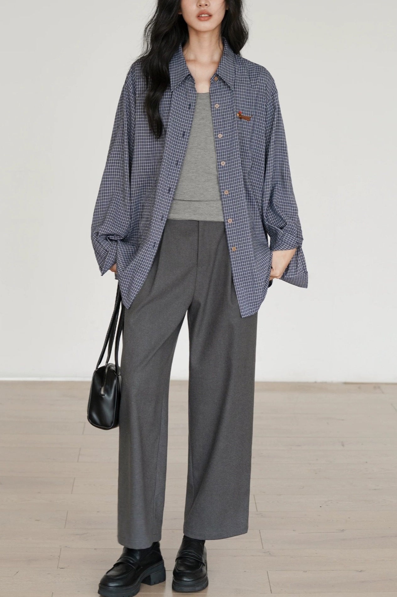 Casual Checkered Blouse