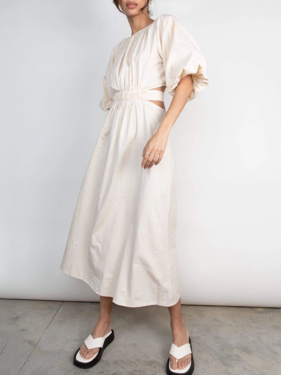 Hollow Out Midi - Fashionpara