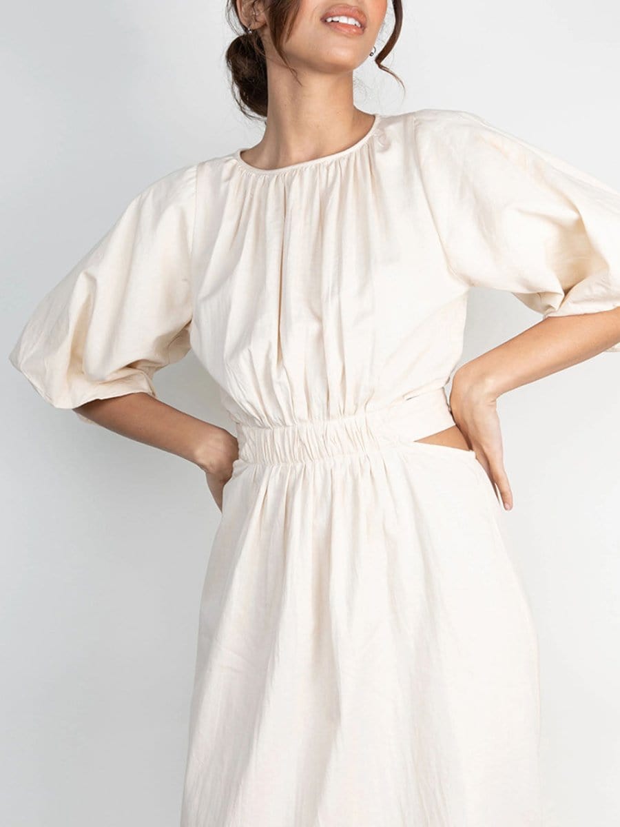 Hollow Out Midi - Fashionpara