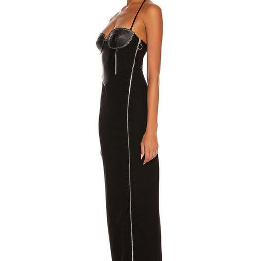 KittenAlarm - Calissa Halter Neck Underwire Maxi Dress