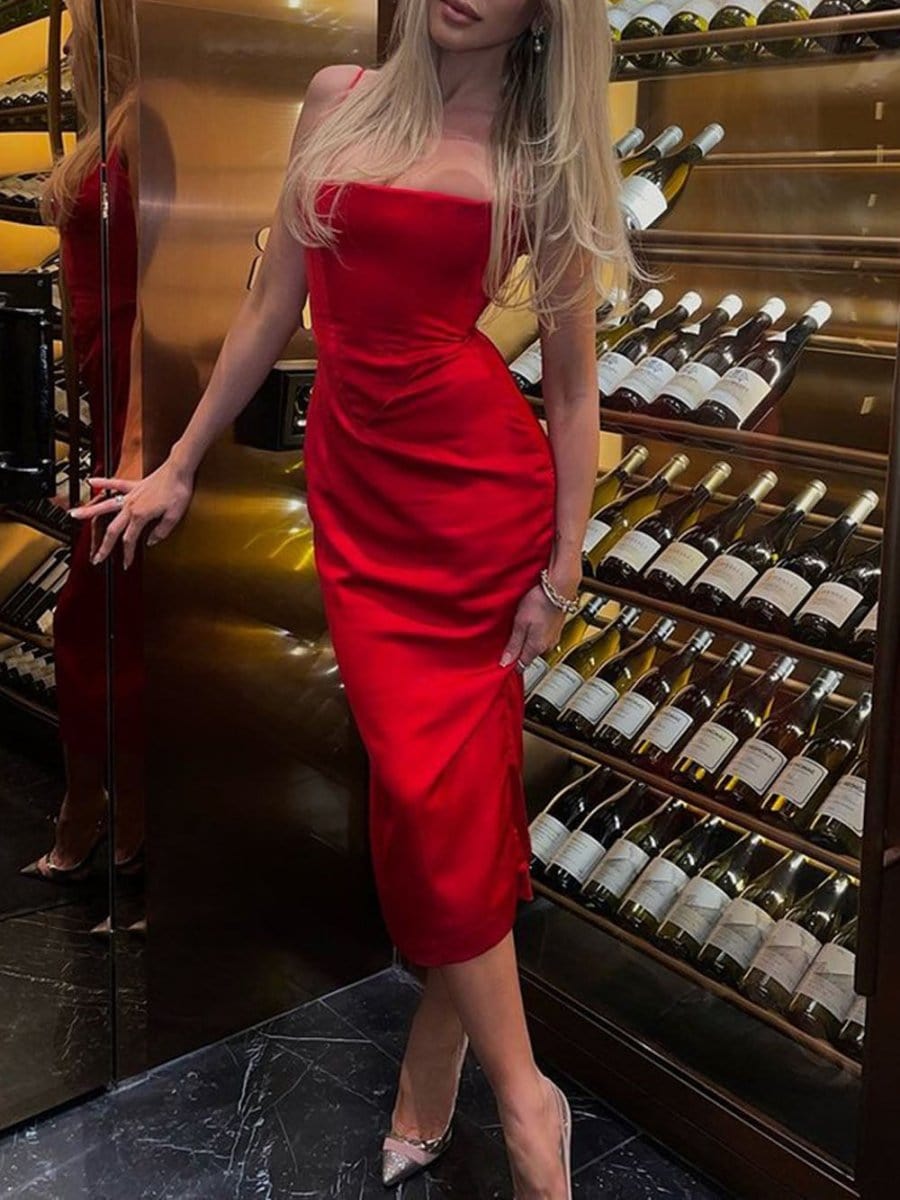 Backless Maxi Dress - Fashionpara