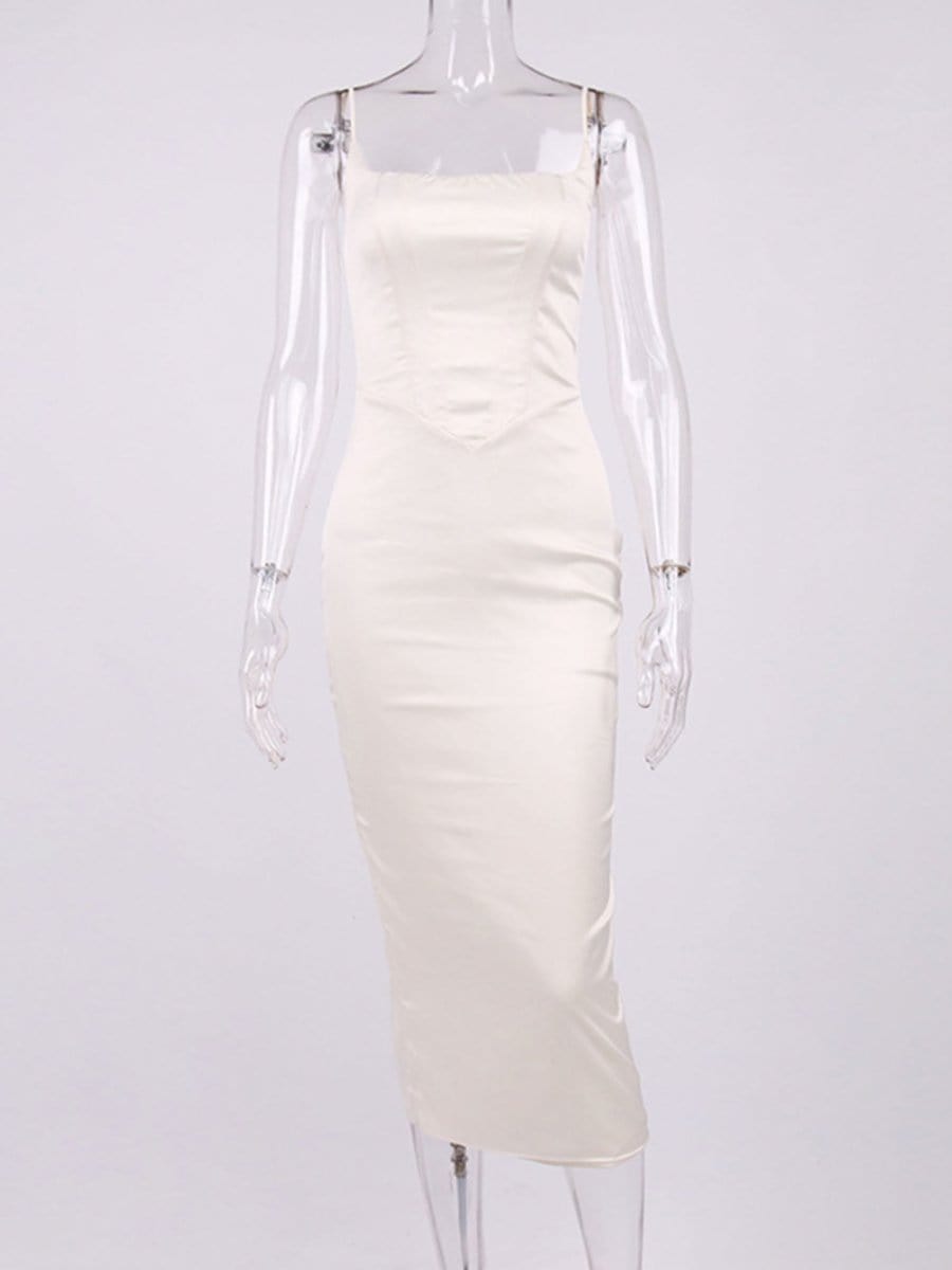 Backless Maxi Dress - Fashionpara