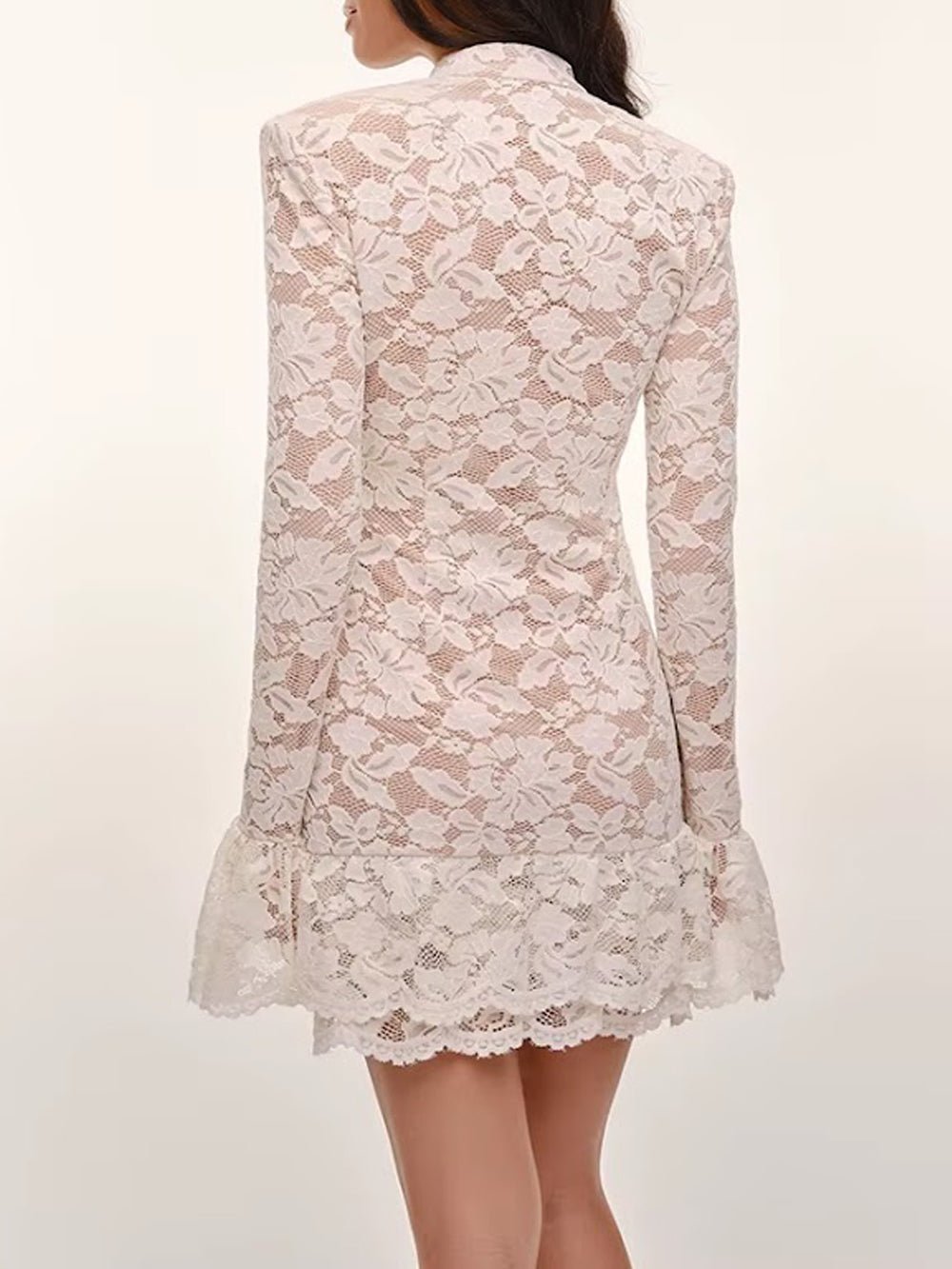 Camille Lace Keyhole Mini Dress - View 2