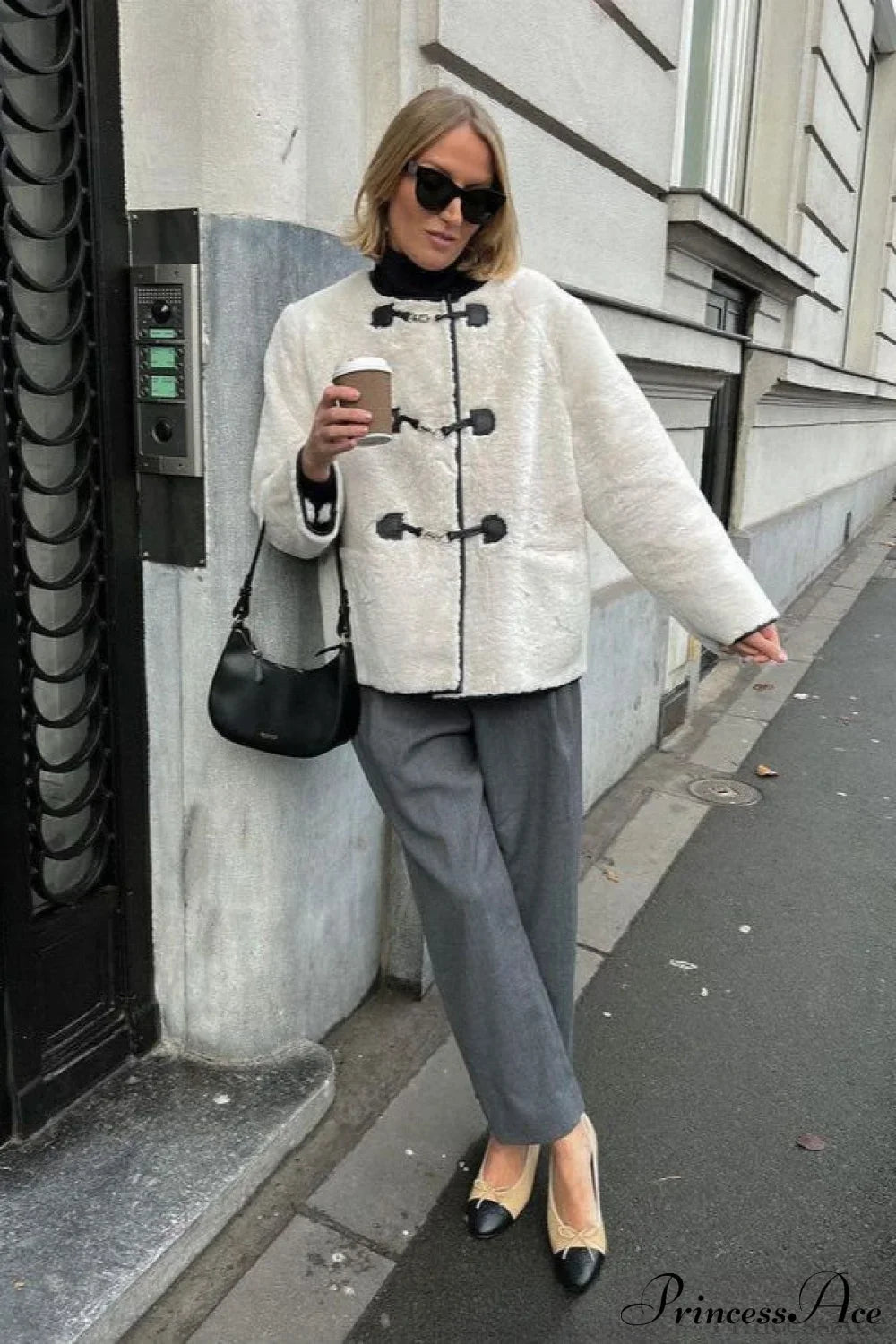 Elegant Cashmere Snap Cardigan Coat for Timeless Style