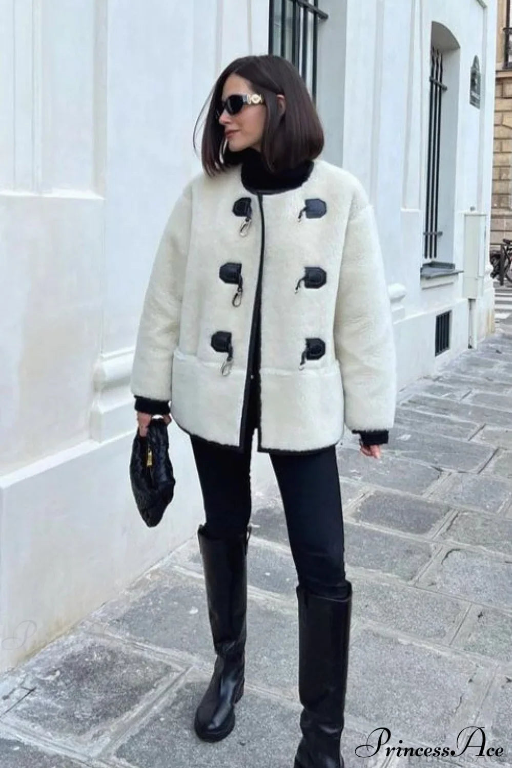 Elegant Cashmere Snap Cardigan Coat for Timeless Style