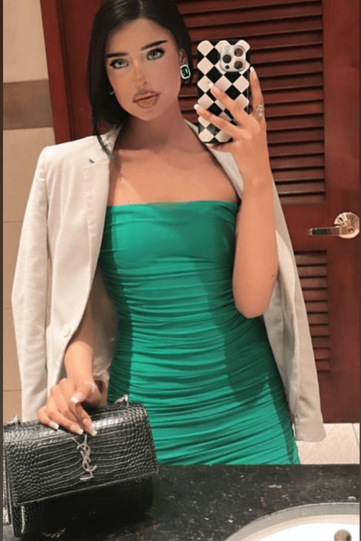 Cassie Bodycon Wrap Mini Dress - Emerald Green - Fashionpara
