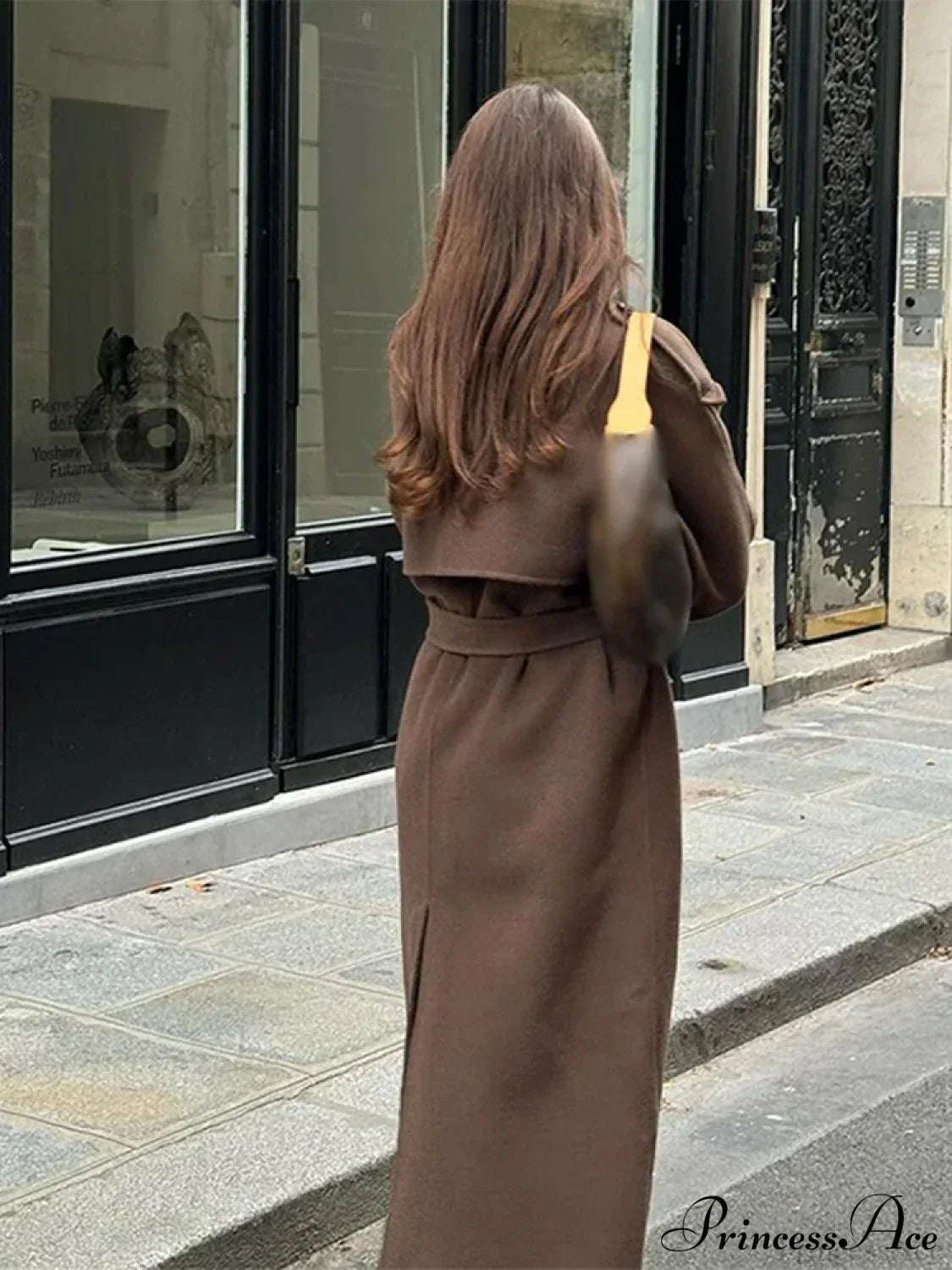 Casual Turn-Down Collar Double-Breasted Overcoat