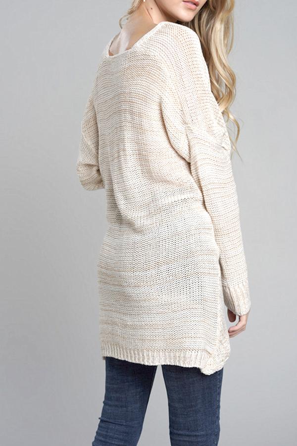 RadyRin V Neck Front Cross Sweater for Weekend Comfort