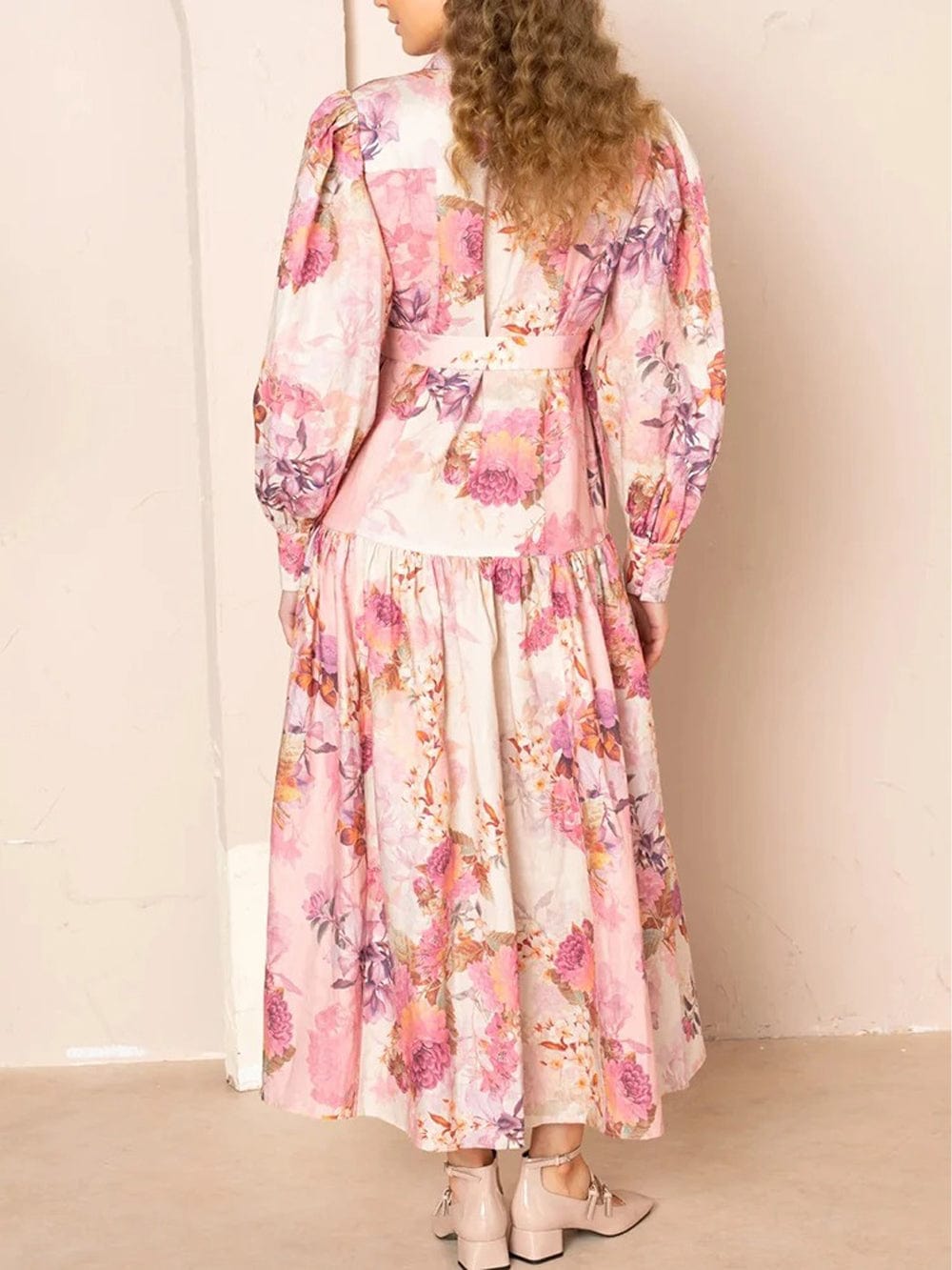 Belt Midi Dress - Fashionpara