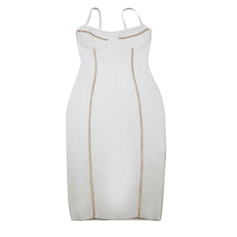Sweetheart Sleeveless Bandage Bodycon Midi Dress