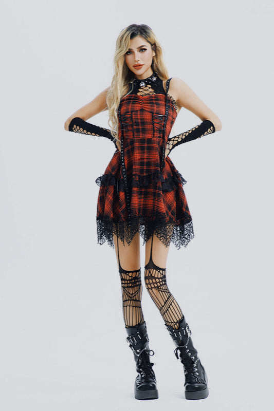 Y2K Lace Gothic Dress