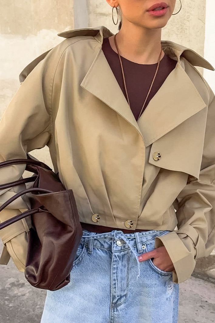 Short Double Breasted Work Jacket