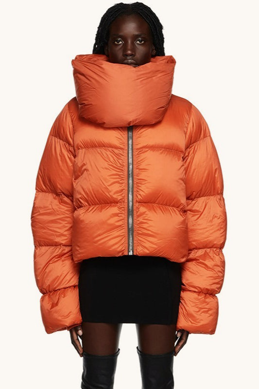 Thickened High Collar Puffer Coat - Fashionpara