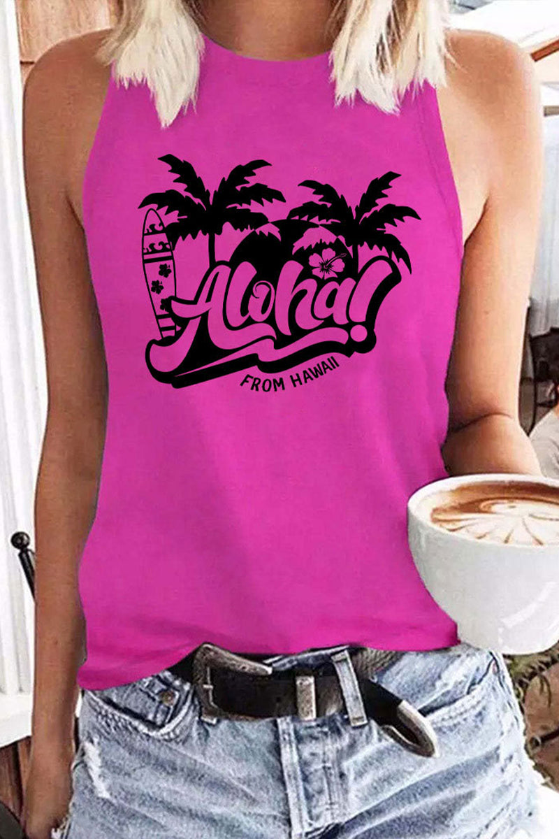 Coconut Aloha Casual Tank Top Fashionpara