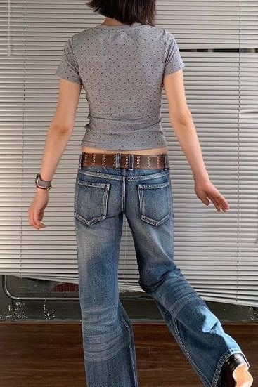 Low Rise Vintage Flare Jean