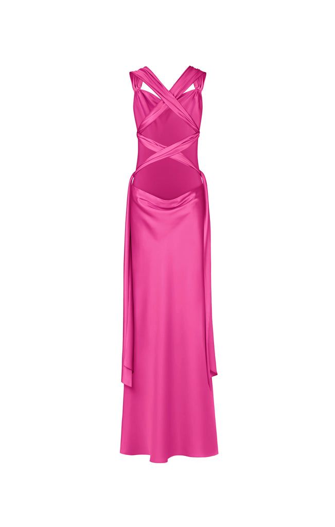 Hot Pink Long Prom Dress New Arrive Party Dress Evening Dress - Fashionpara