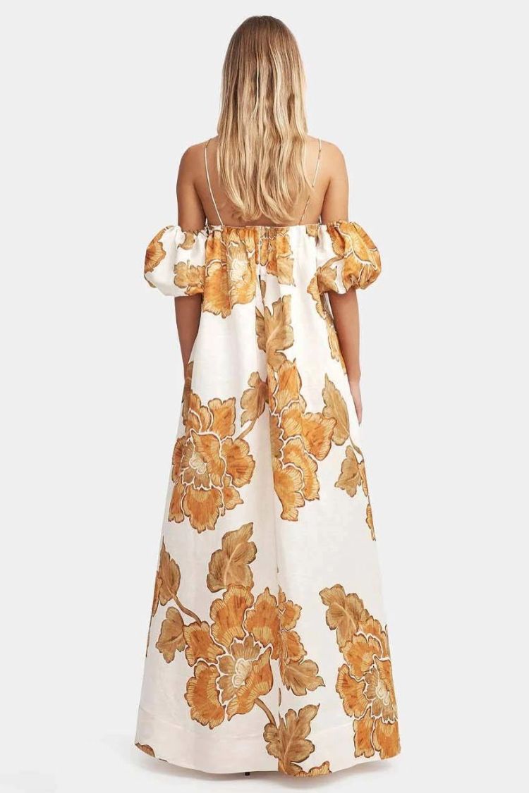 Floral Print Sling Dress - Fashionpara