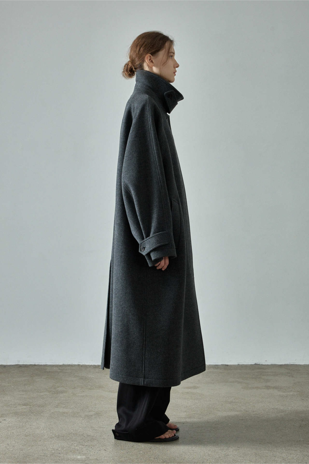 Wool Elegant Loose Extended Long Overcoat - Fashionpara