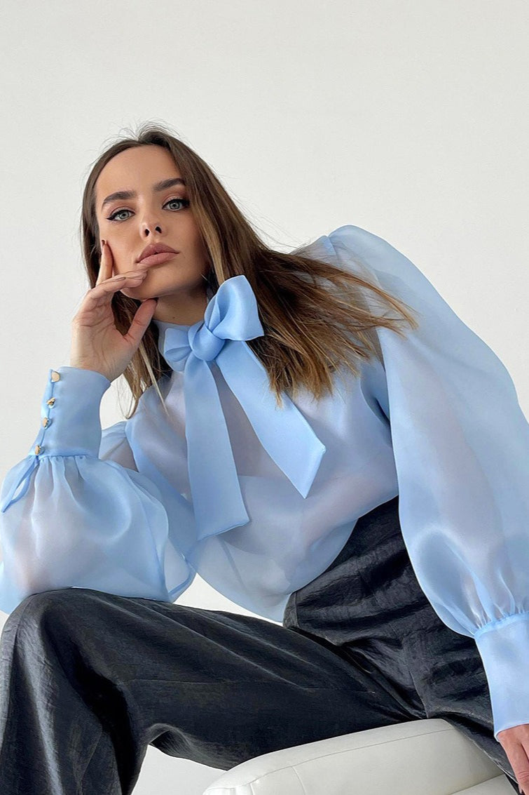 Sexy Layered Sheer Blouse