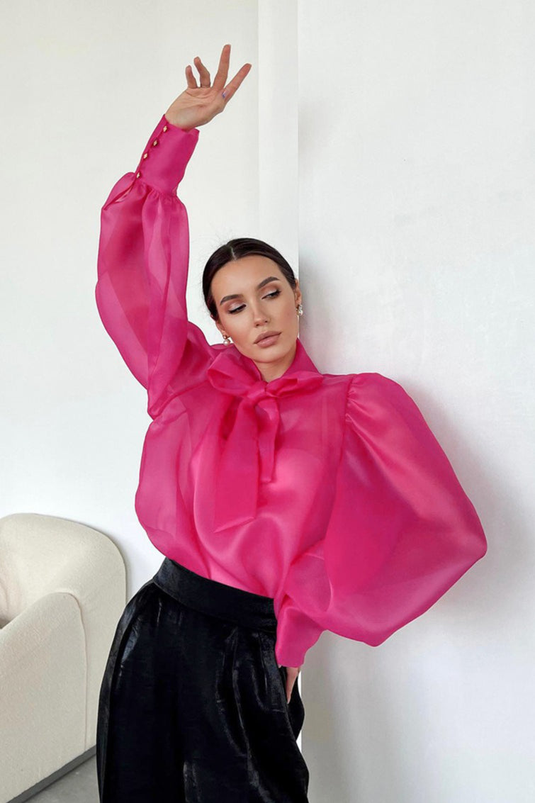 Sexy Layered Sheer Blouse