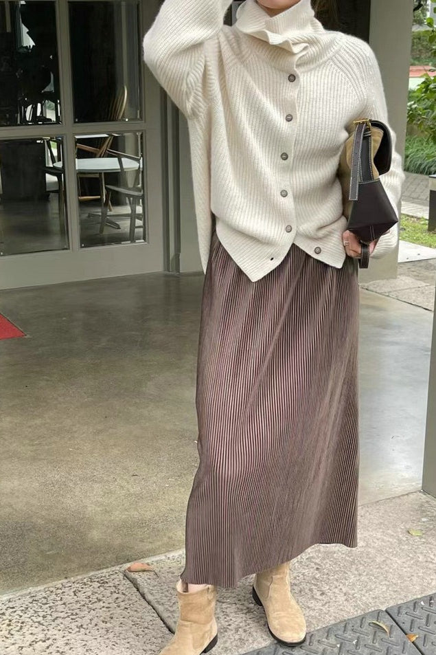 Textured Rib Slim-Fit Knit Cardigan for Chic Layering