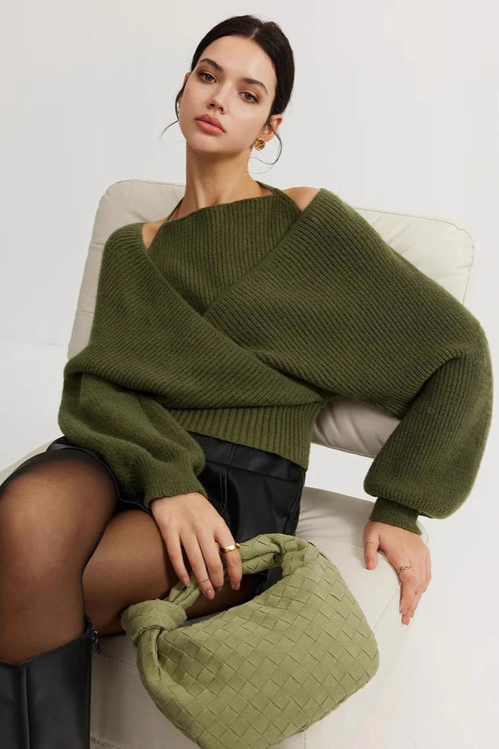 Chic Layered Style Knit Sweater