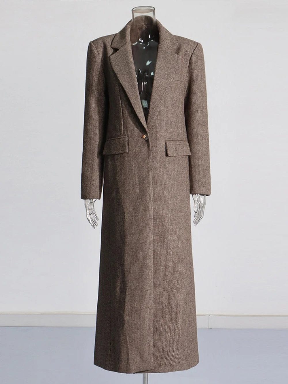 Long Windbreaker Coat - Fashionpara