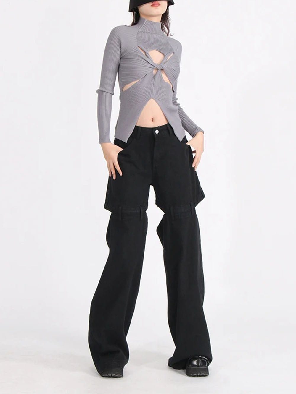 Hollow Out Knit - Fashionpara