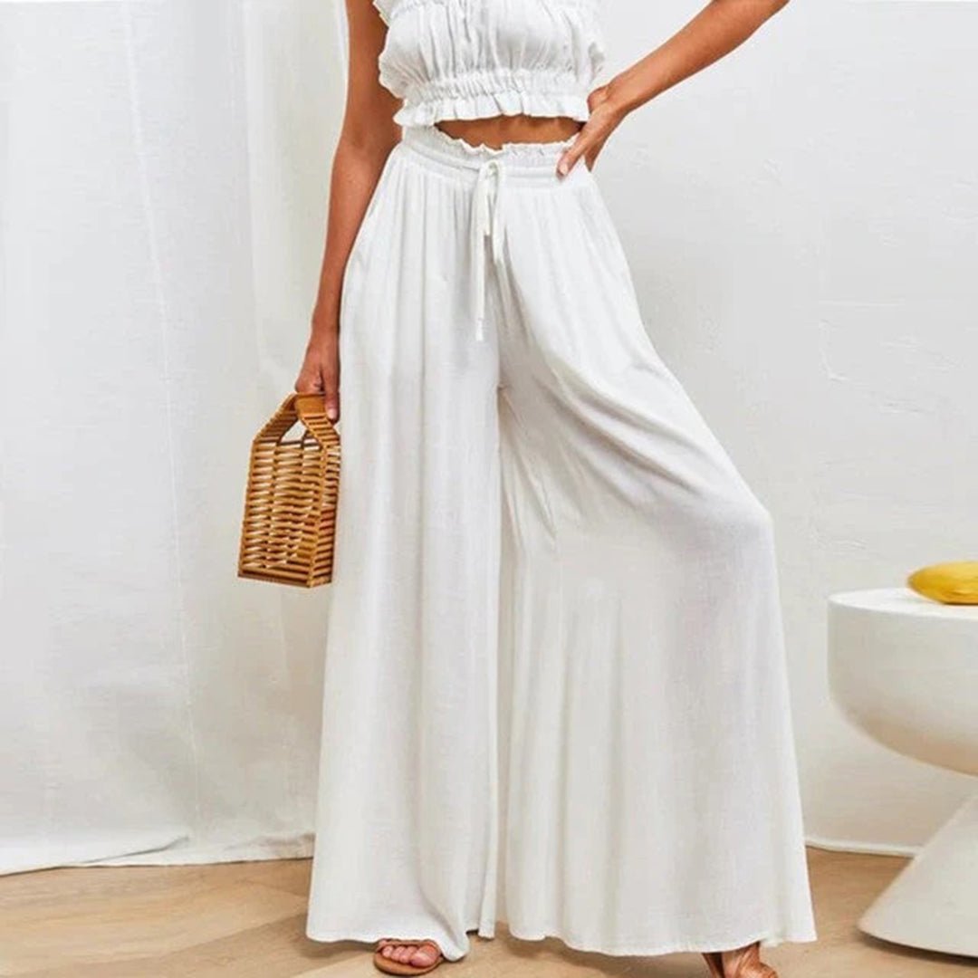 High Waist Wide Leg Palazzo Pants