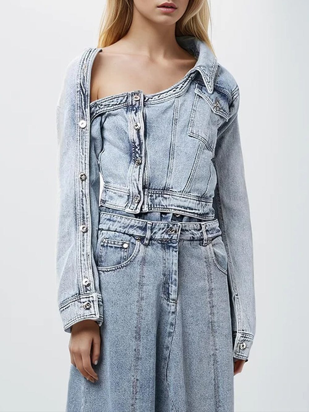 Streetwear Denim Coat - Fashionpara