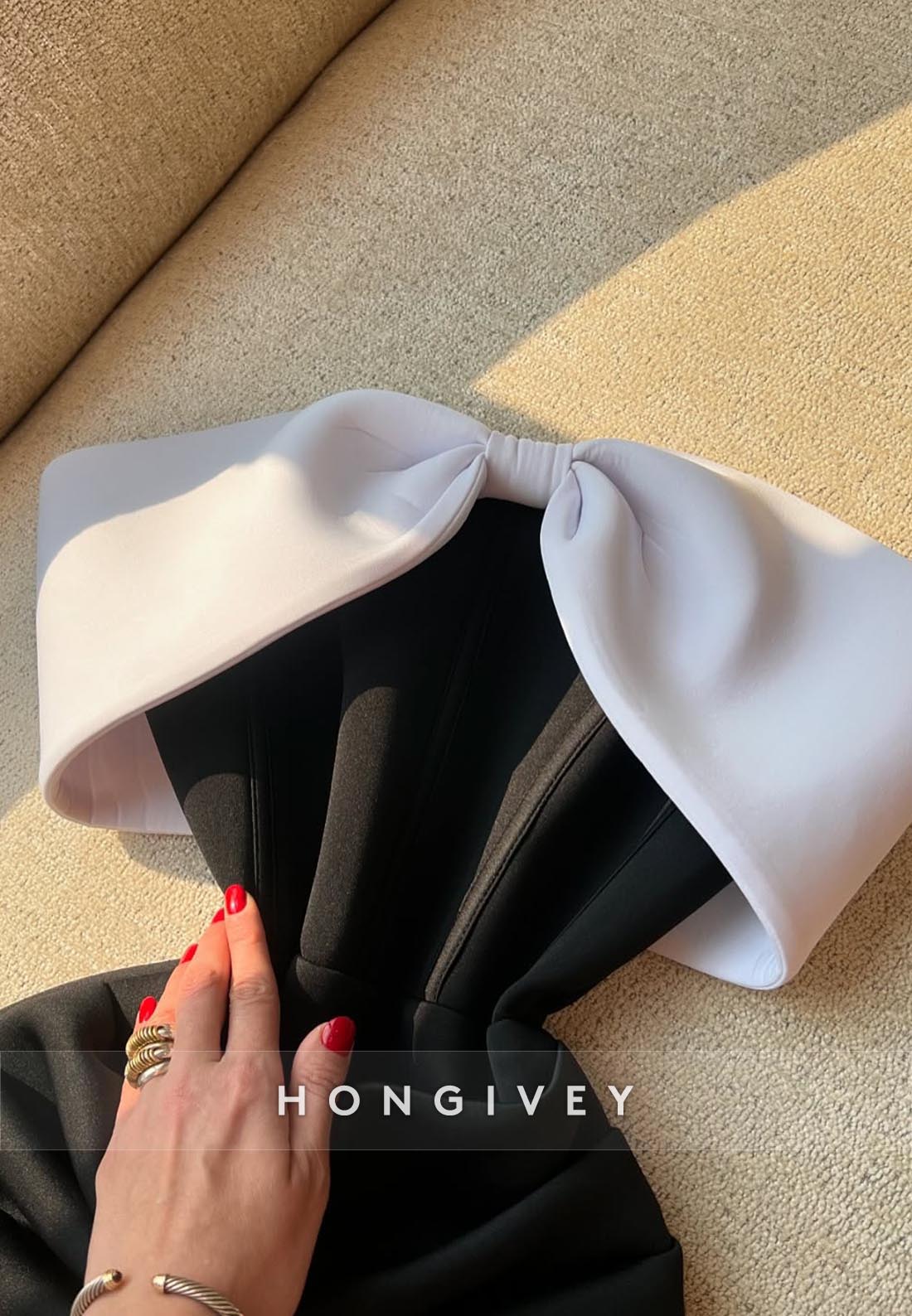 Off the Shoulder Satin Party Dresses Bowknot Short Sheath Homecoming Dresses