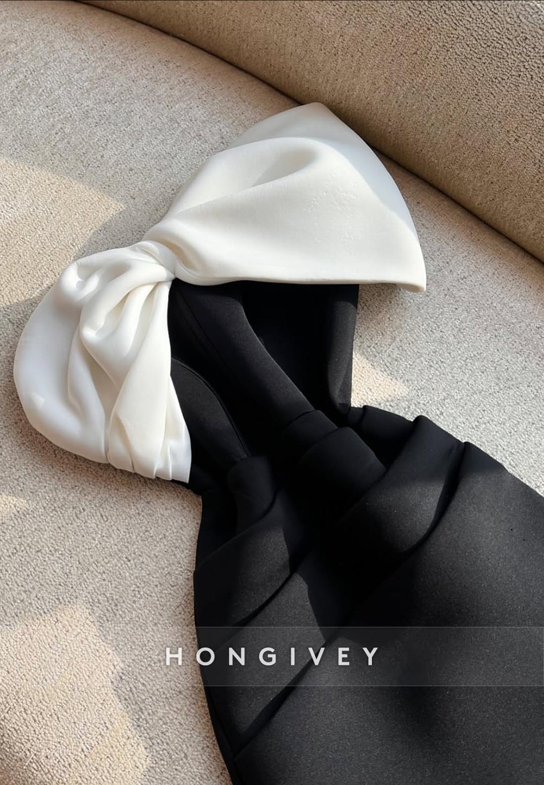 Mini Cocktail Dresses Bowknot Off the Shoulder Pleated Homecoming Dresses