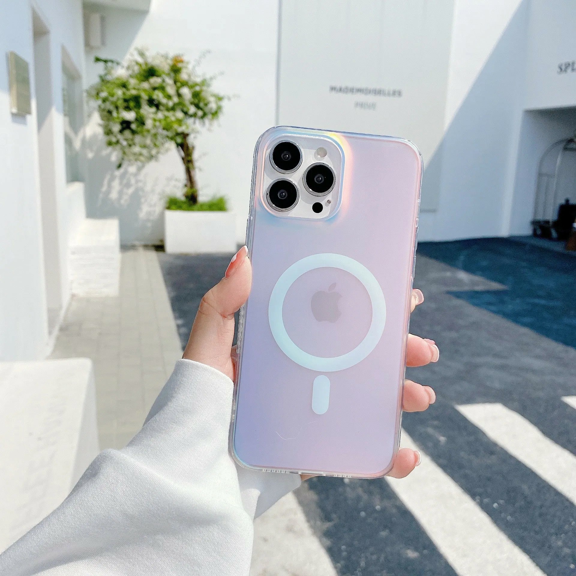 Luxury Laser Aurora Magnetic Case For Apple iPhone 12 13 14 15 Stronger Magnetic AttractionDouble Side Anti-Fingerprint & Anti-ScratchMilitary Grade Drop Protection