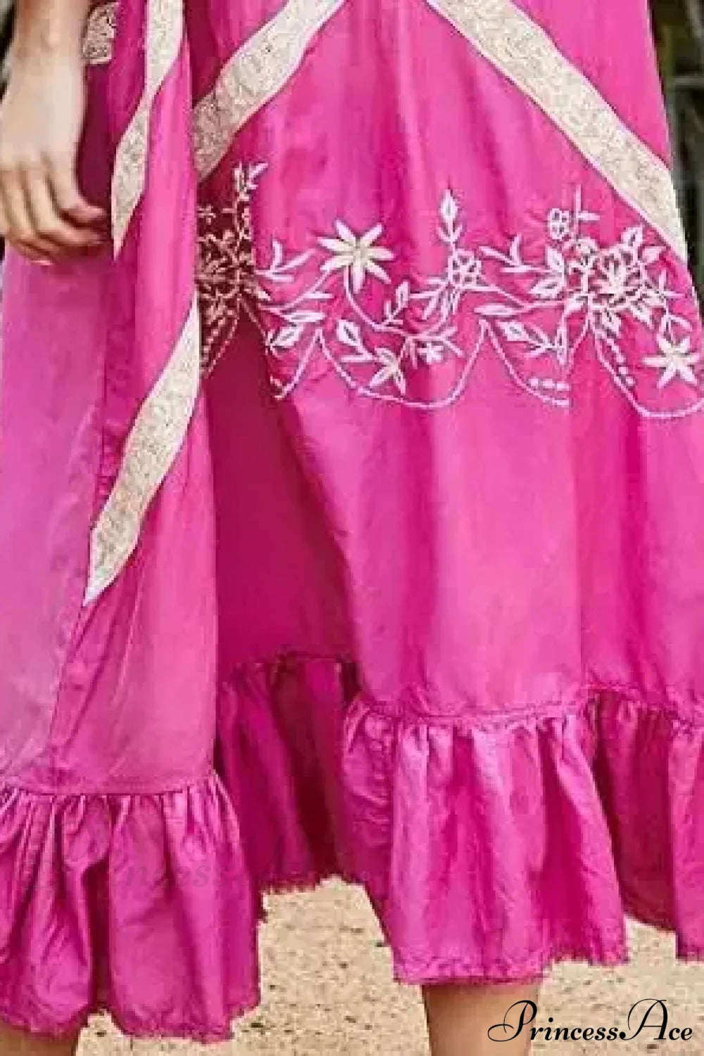 Cotton Rayon Long Sleeve Boho Dress