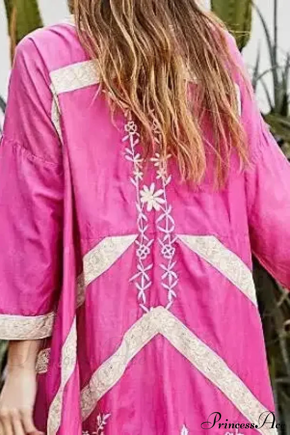 Cotton Rayon Long Sleeve Boho Dress