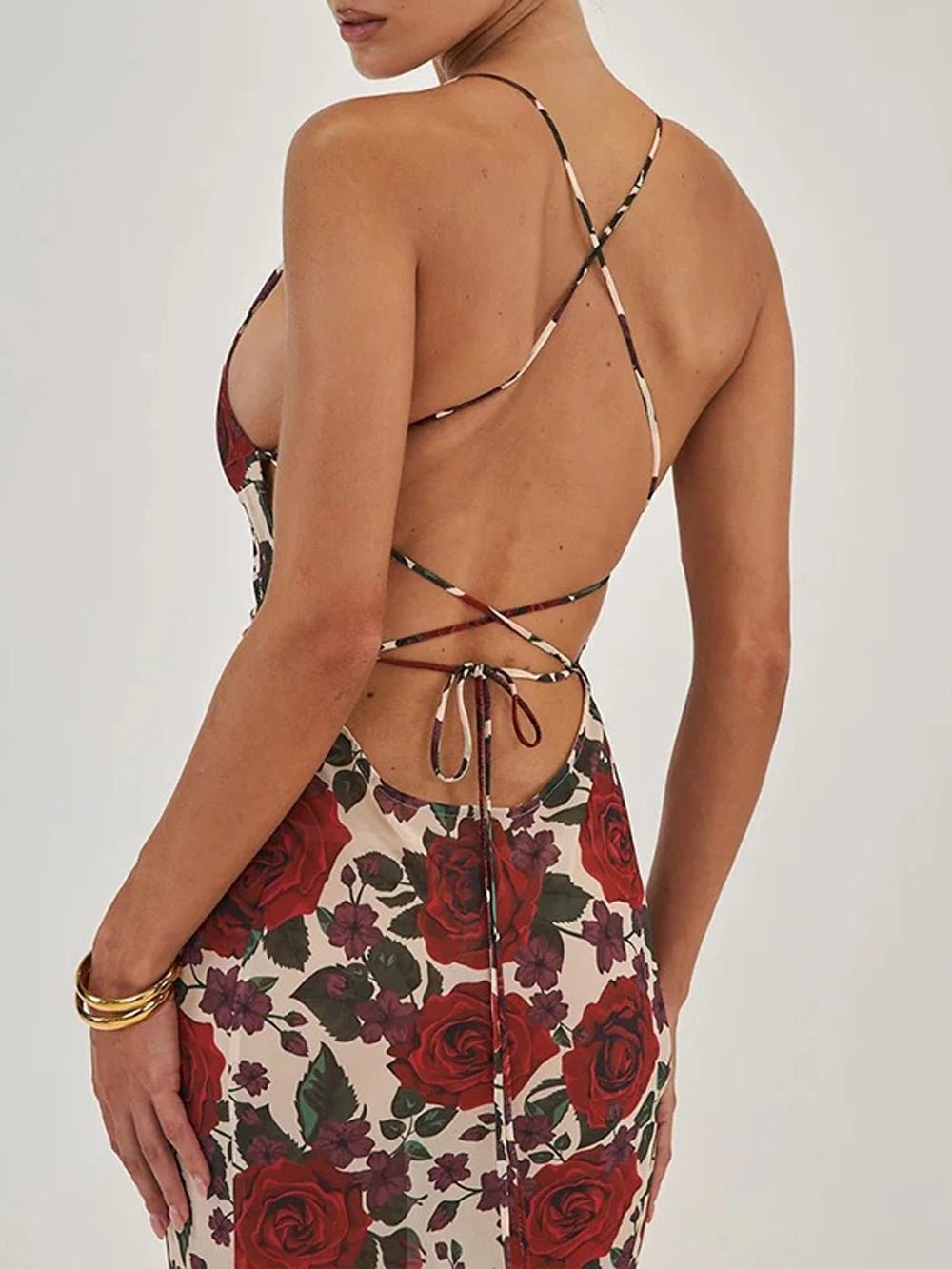 Backless Bodycon Maxi - Fashionpara