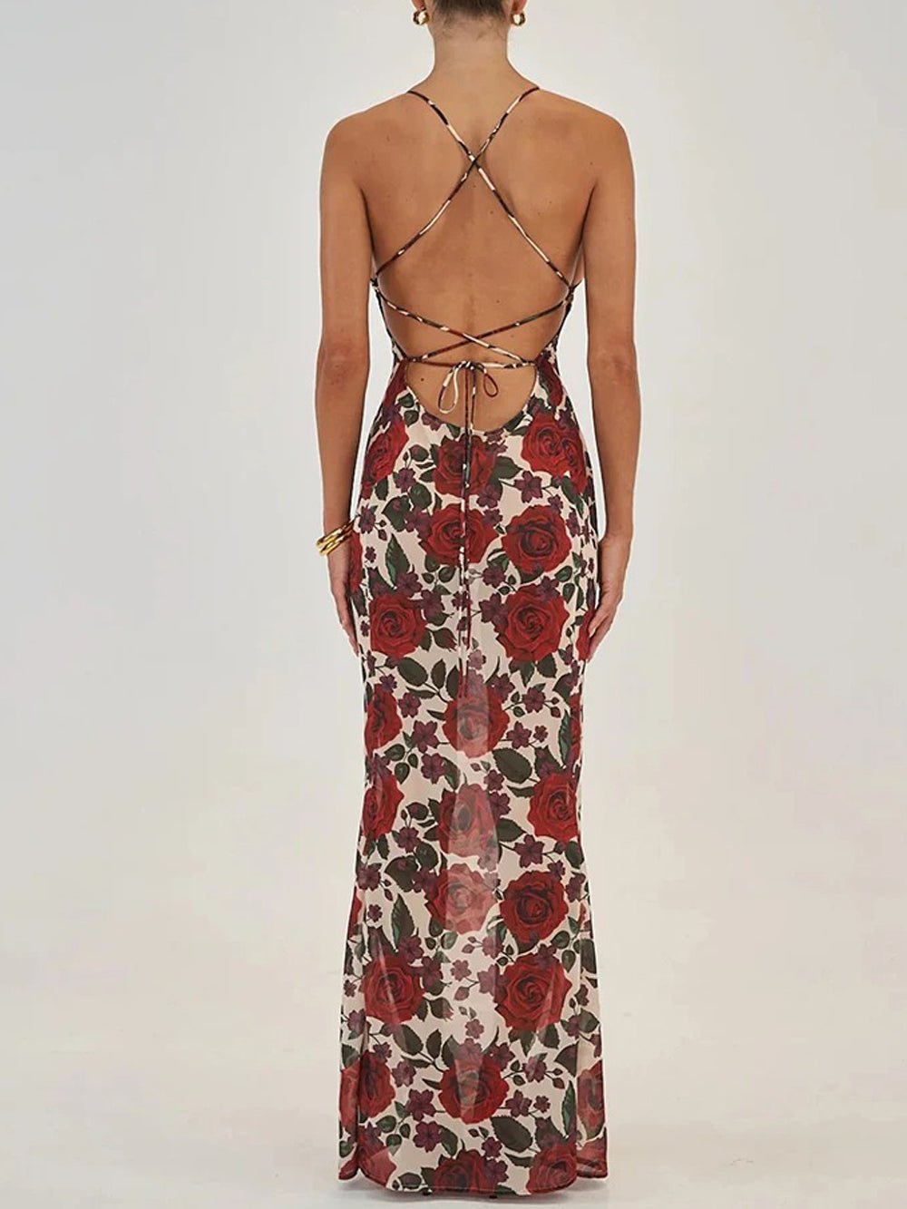 Backless Bodycon Maxi - Fashionpara