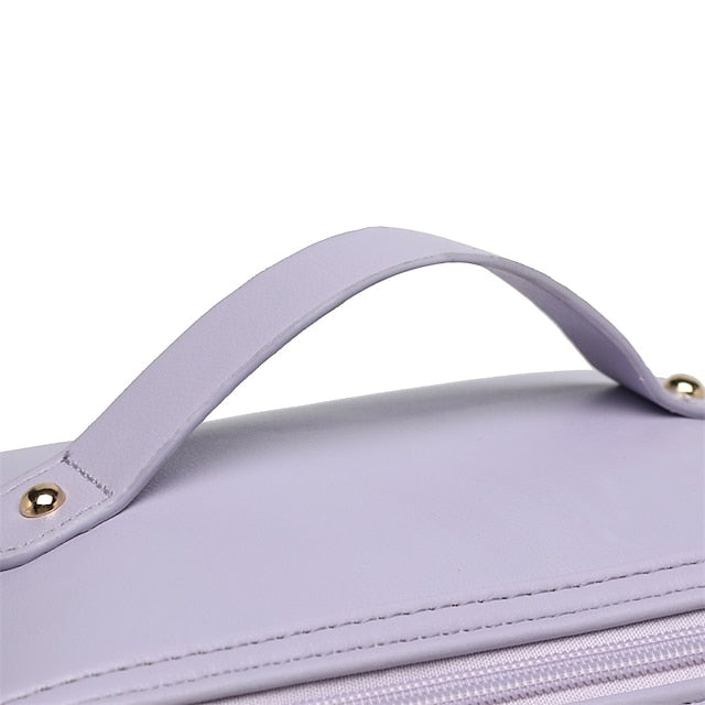 Cosmetic Makeup Handbag Leather PU Bag Travel