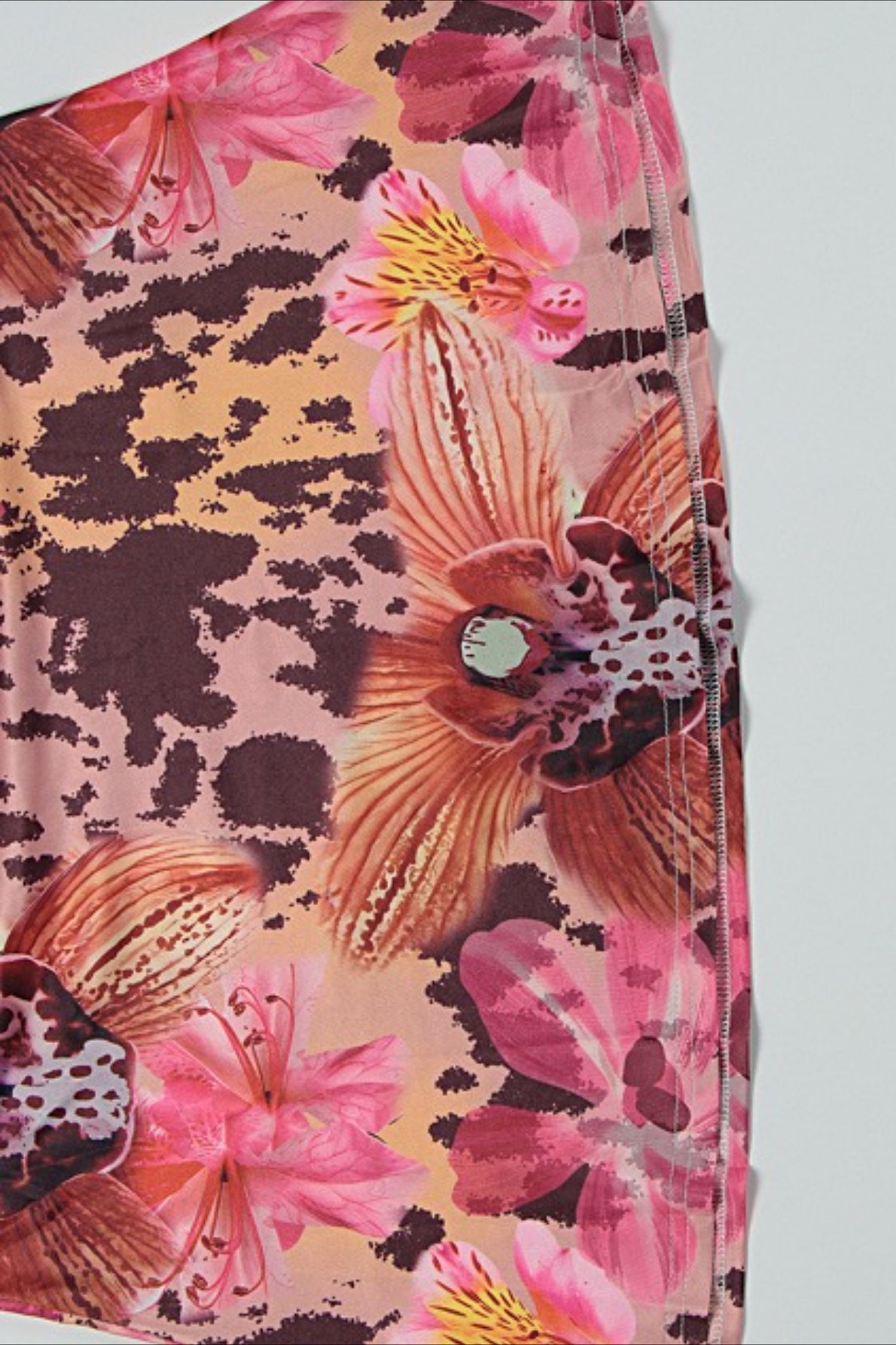 Floral Print Off Shoulder Ruffle Mermaid Maxi Gown 6