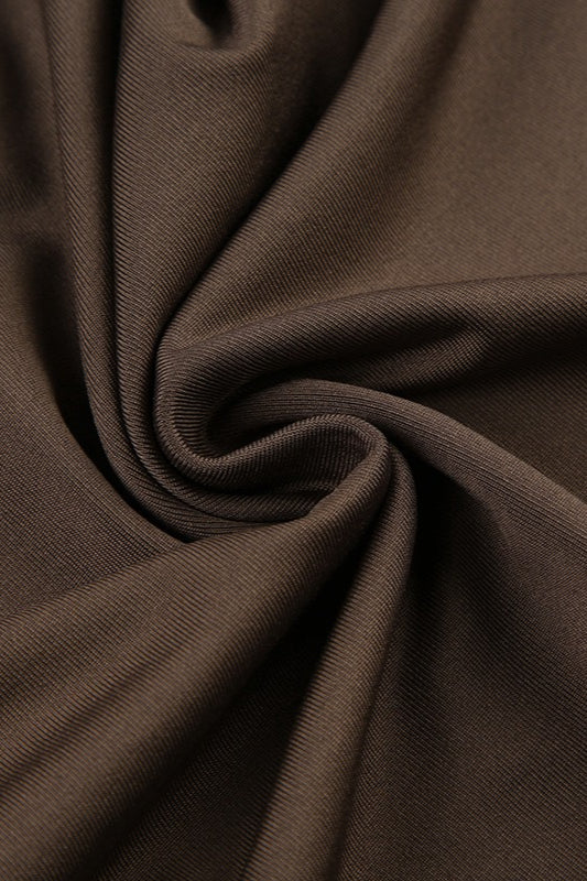 Contrast Tie Strap Leopard Crop Top