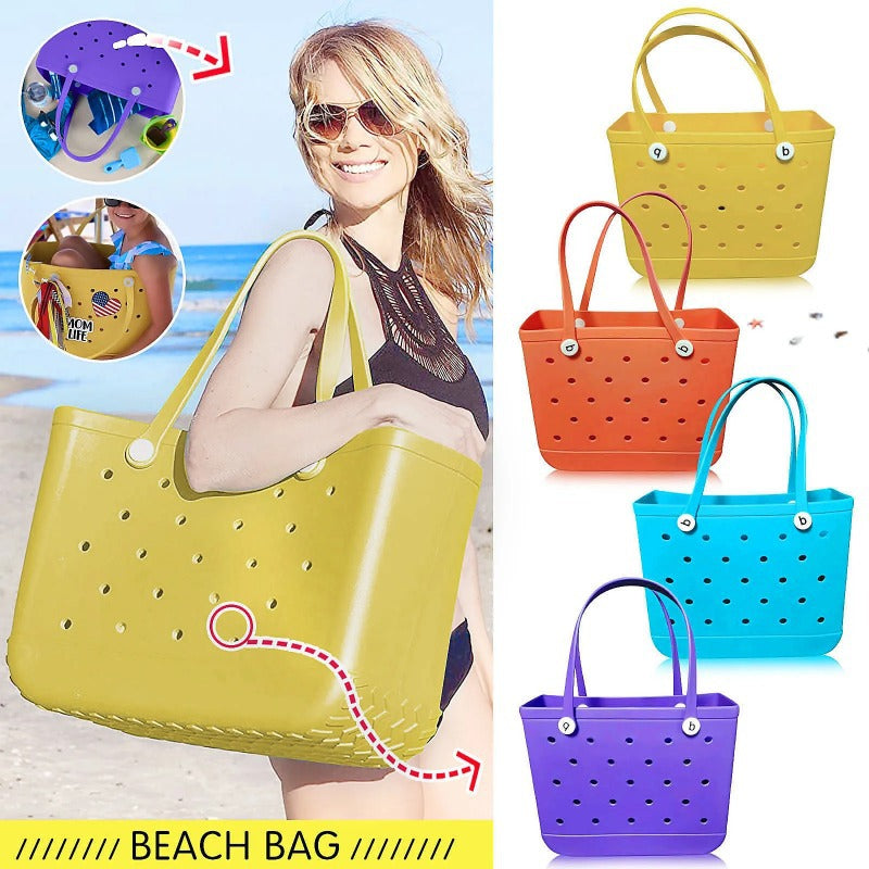 Colorful Hole Beach Bag - Fashionpara