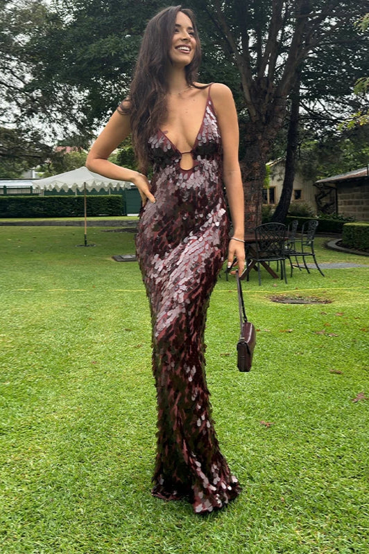 Sexy Sequin Long Maxi Dress - View 3
