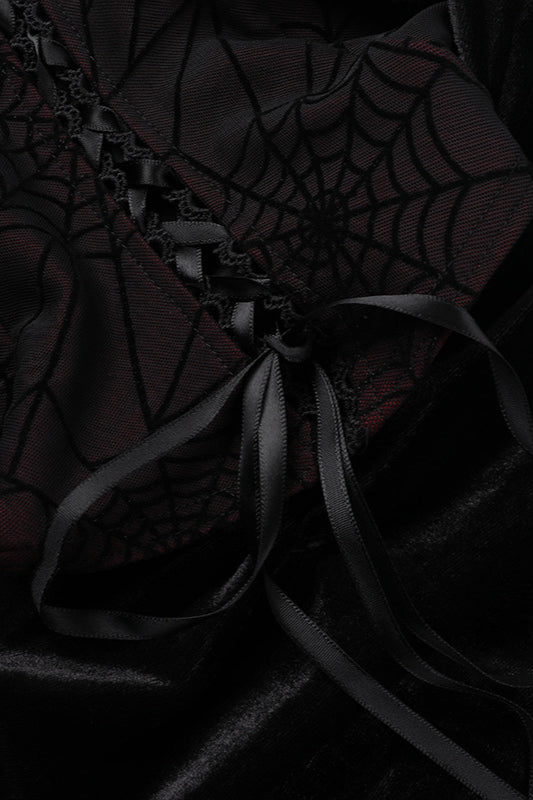 Halloween Flare Sleeve Gothic Dress