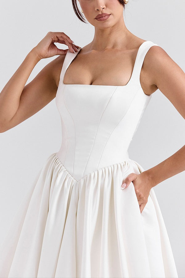 Mesh Scoop Neck Long Sleeve Keyhole Midi Dress - View 10