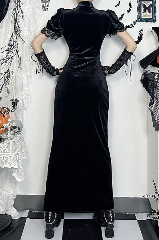 Slim Fit Oriental Gothic Dress