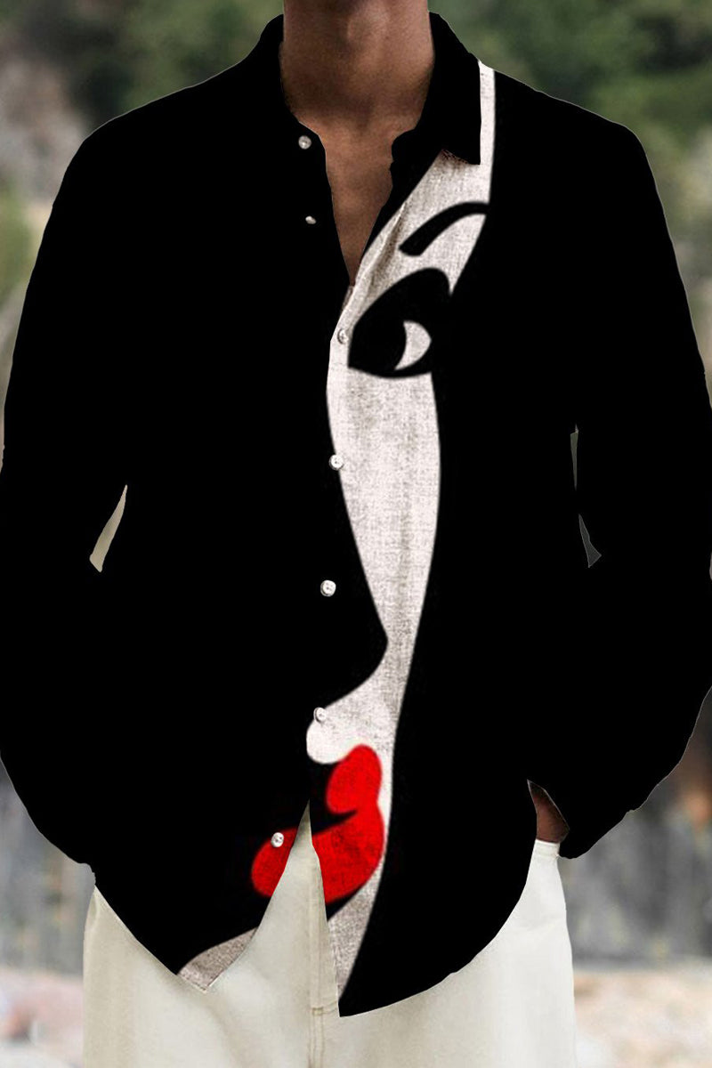 Men's Cotton&Linen Long-Sleeved Fashion Casual Shirt - Fashionpara