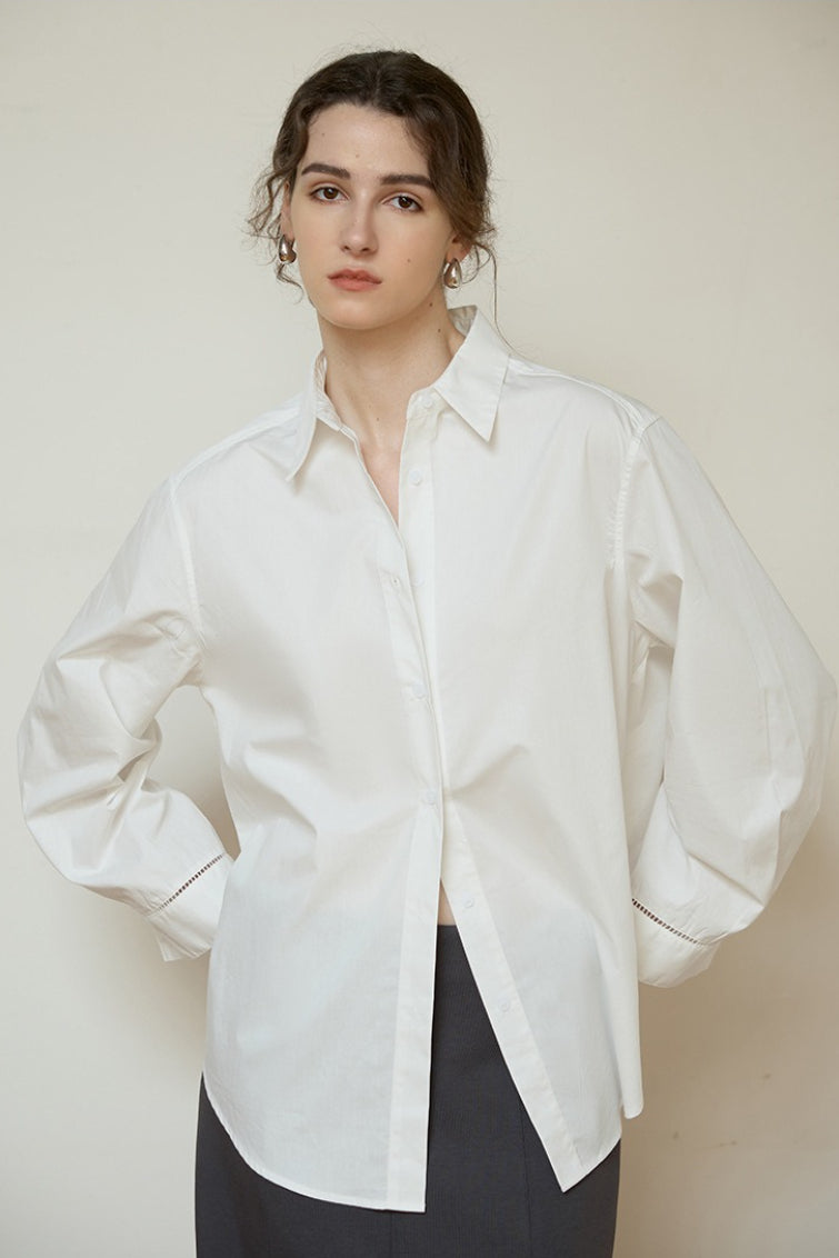 French Lazy Sheer Blouse