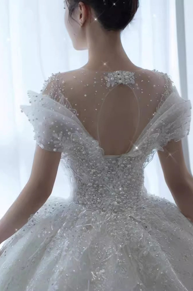 Beaded A Line Wedding Dress
