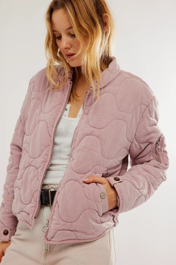 Vintage Urban Casual Quilted Stand-Collar Coat for Style